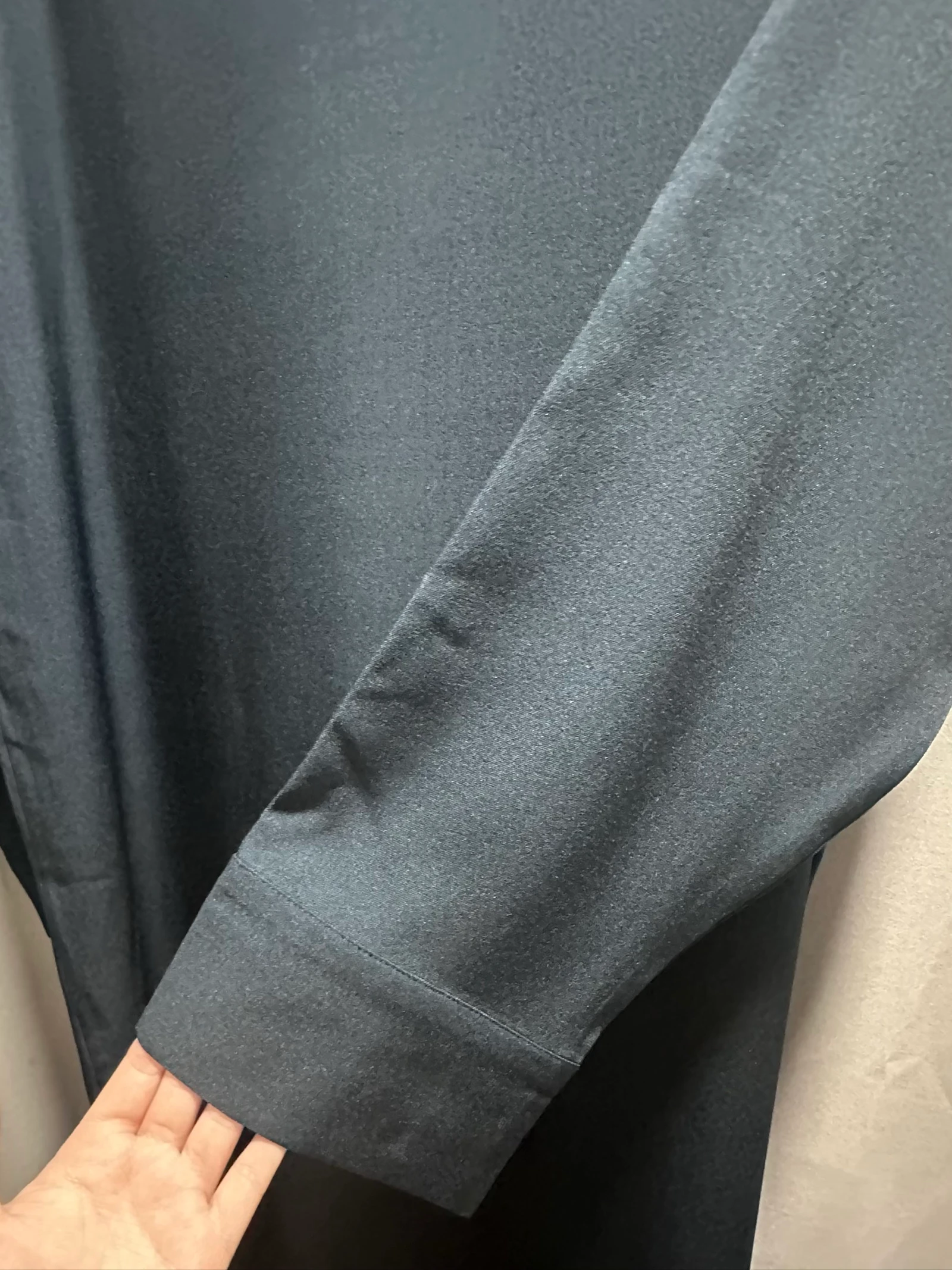 Dark blue long shirt dress – photo 5